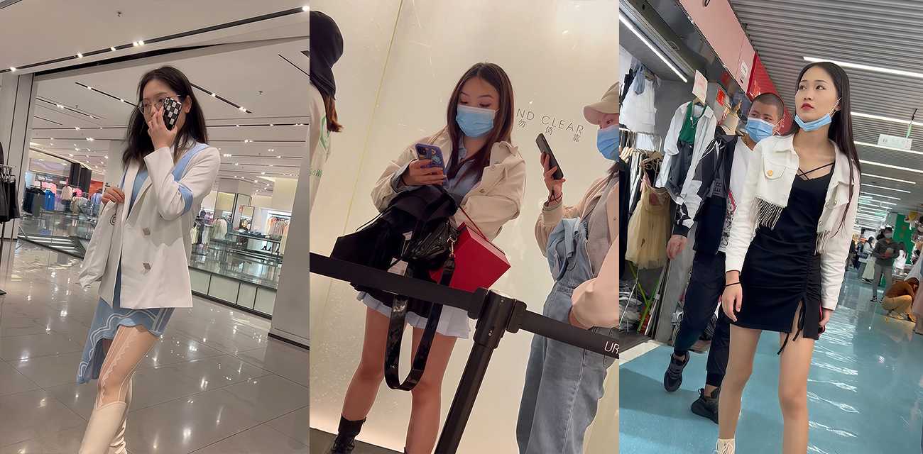抄底大神商场偷拍合集 美女穿豹纹内裤与老公逛街 被贴身探裙偷录 刺激感爆棚