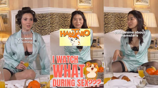 Eve Sweet is SHOCKED by what I watch during hour long sex sessions! A girl needs a break! | Rikako Katayama